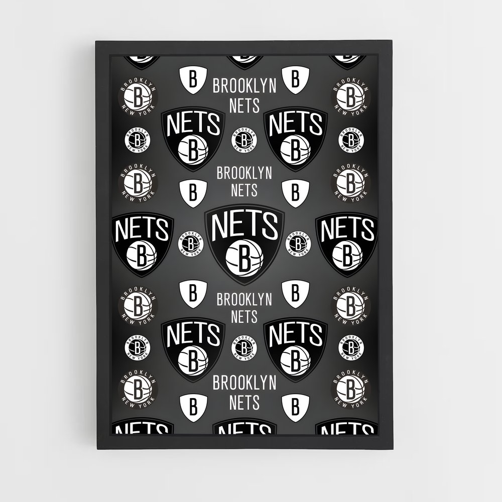 Poster Brooklyn nets séduiront – affiche Basketball (vue 2)